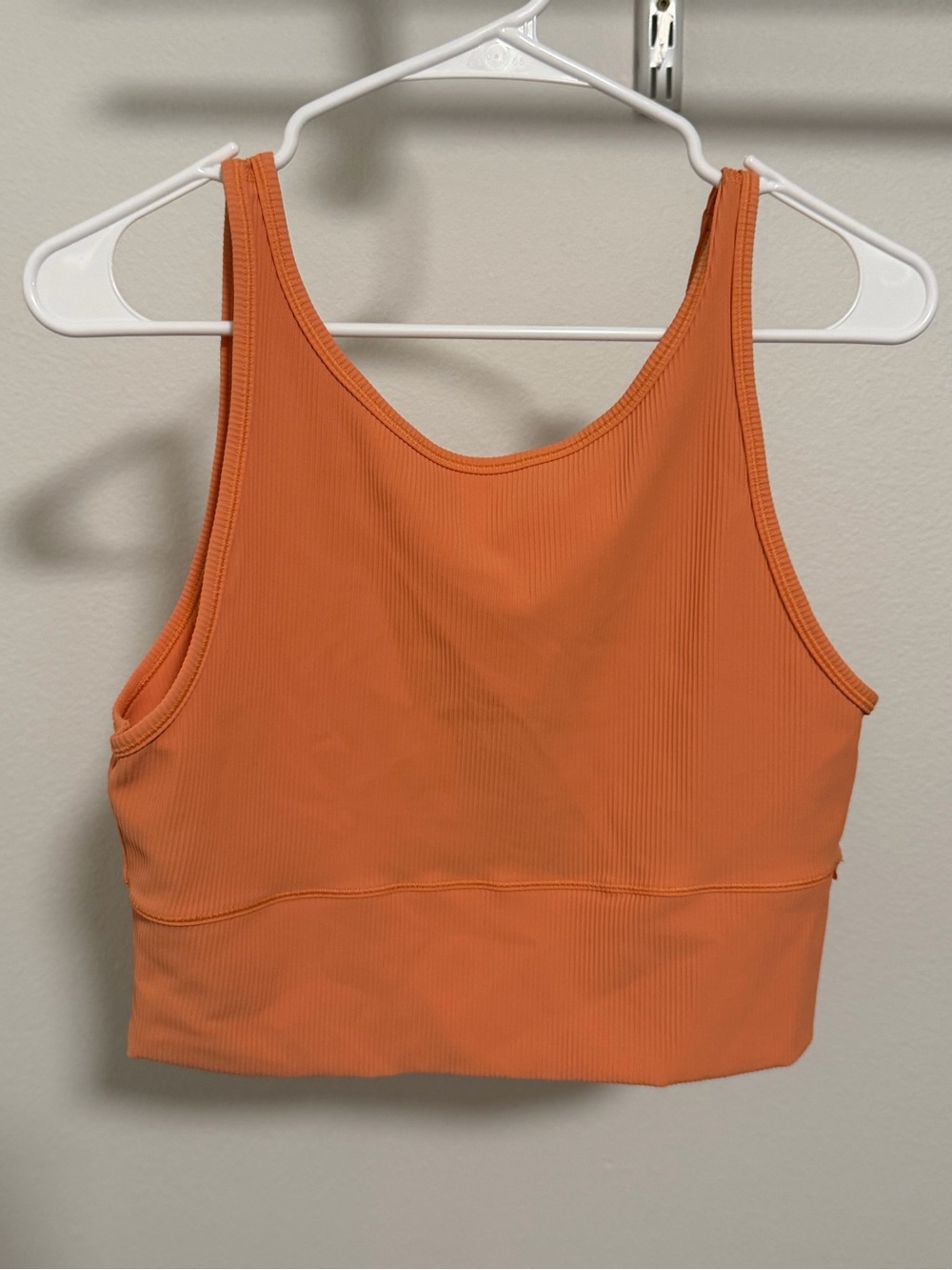 lululemon athletica Ribbed Tank Sports Bra - Orange